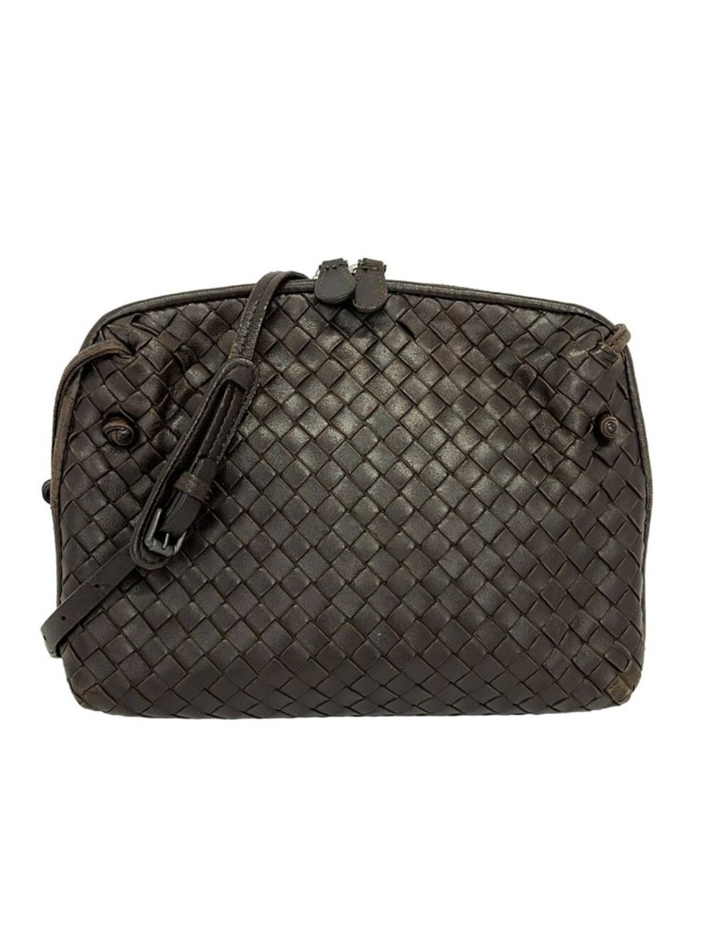 Bottega Veneta Shoulder Bag Nodini Dark Brown Leather
